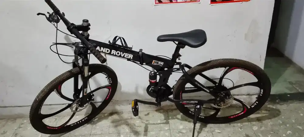 Jual sepeda gunung mtb BS di lipat dibawa ke mobil ukr 3x7 Gir  ban 26