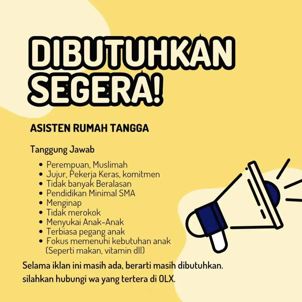 Lowongan Asisten Rumah Tangga