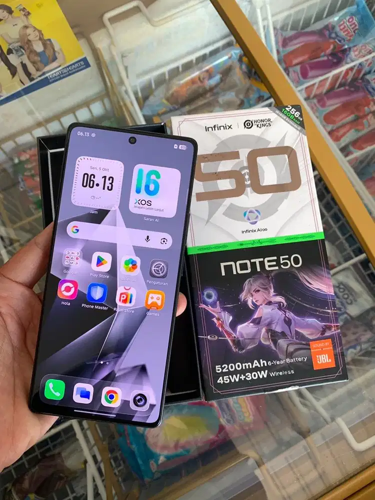 Infinix Note 50 8/256 Lengkap orian minus pemakaian