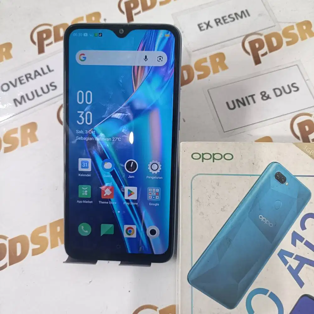 OPPO A12 UNIT & DUS 3/32GB SILVER GREY EX RESMI