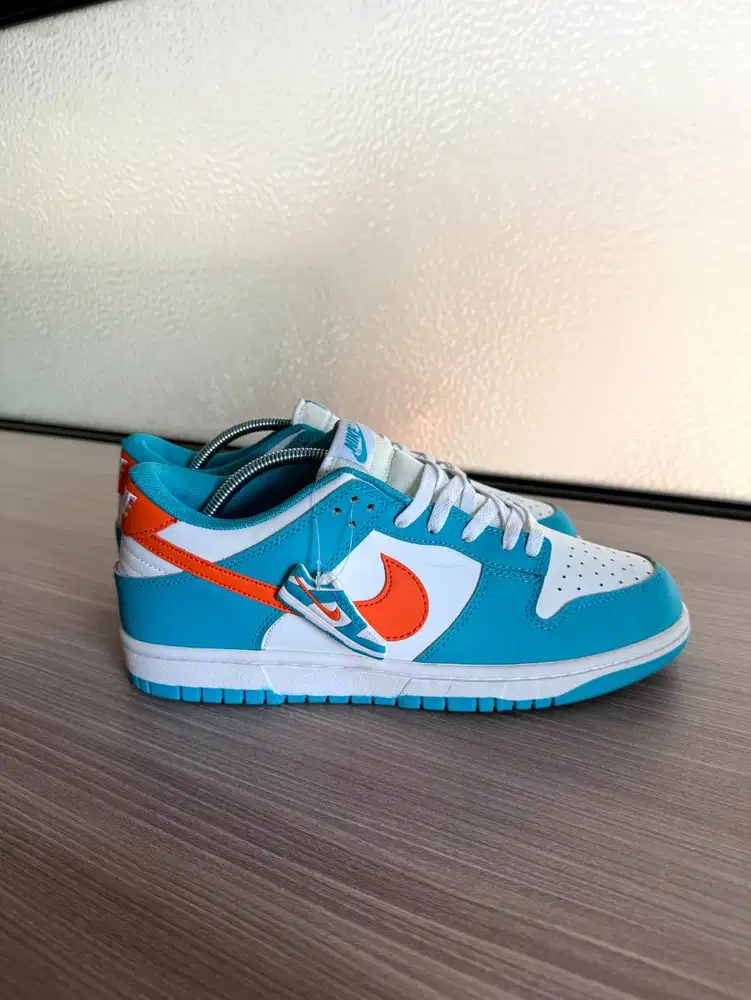 Sepatu Nike Dunk Low SE Tropical Twist / Aqua Orange - Size 30 Cm