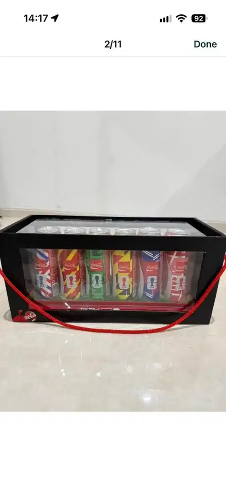 Display coca-cola limited edition worldcup
