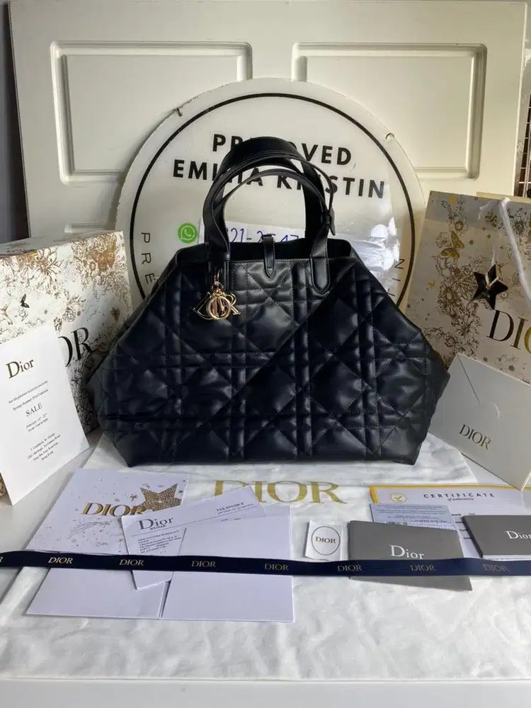 Preloved 2023 Large Toujours Bag Black Macrocannage