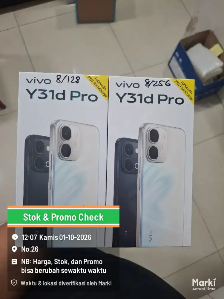NEW VIVO Y31D PRO SERIES. SEGEL GARANSI RESMI. PROMO DISKON UP TO 300K