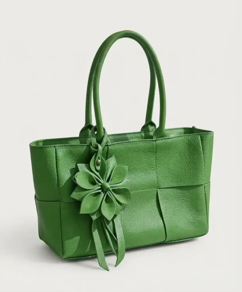 Tas Anyam Ketupat Kulit Sapi
