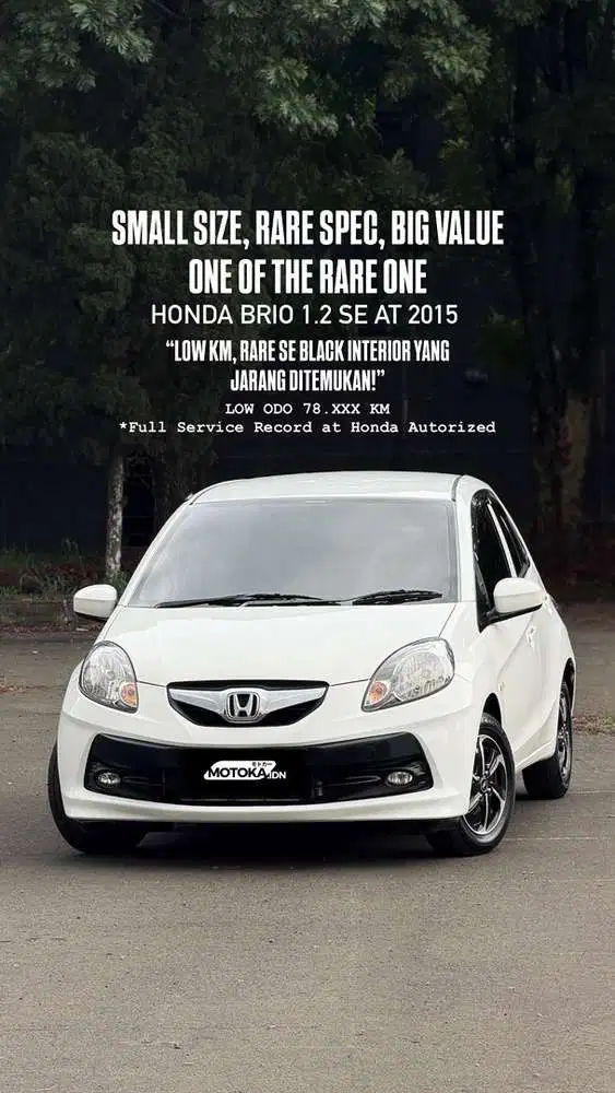 LOW ODO 78RB KM! Honda Brio 1.2 SE CVT 2015