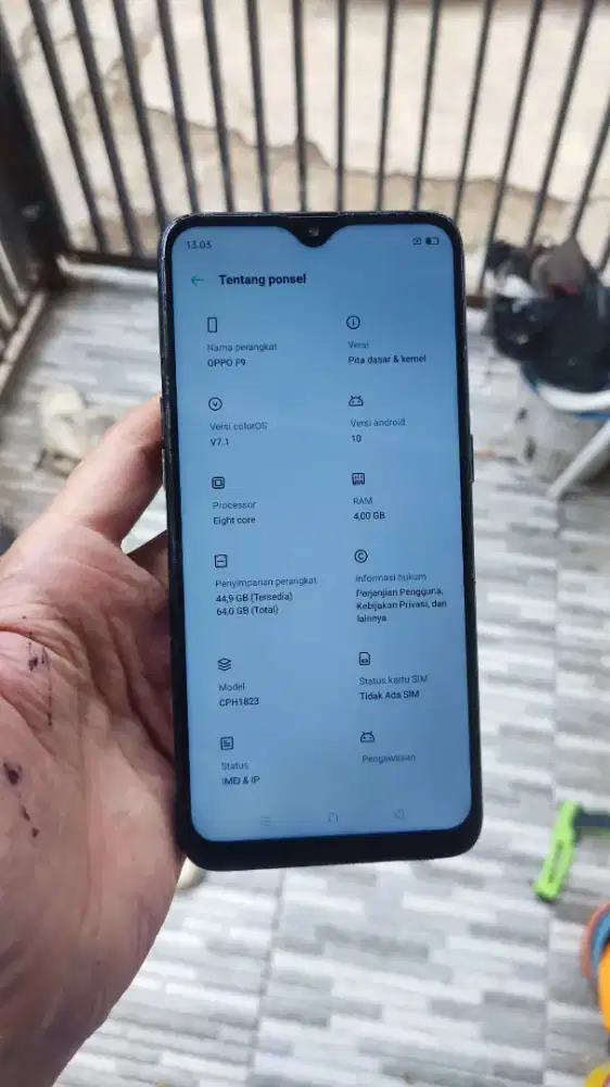 Oppo f9 ram 4/64gb