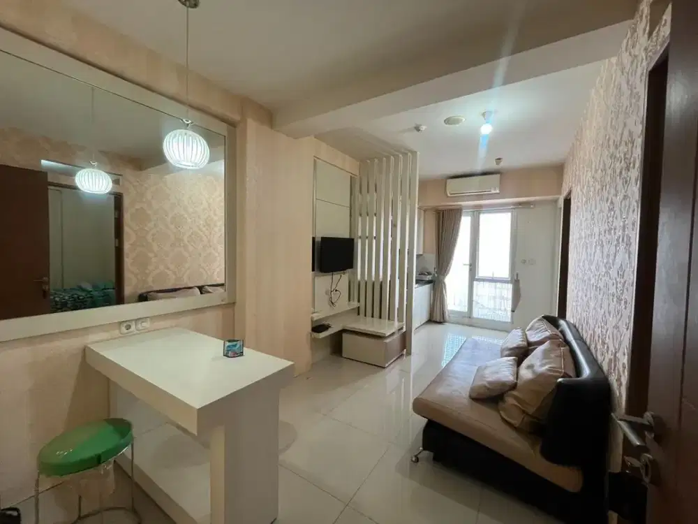 Disewakan Apartemen Oak Tower B Lantai 15 – 2 Bedroom Full Furnish, Lantai Tinggi, Siap Huni & Strategis di Pulo Gadung