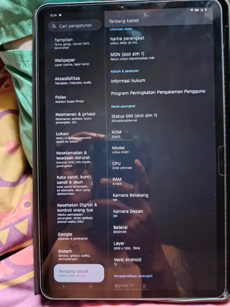 Infinix xpad 20 pro 8/256 FULLSET