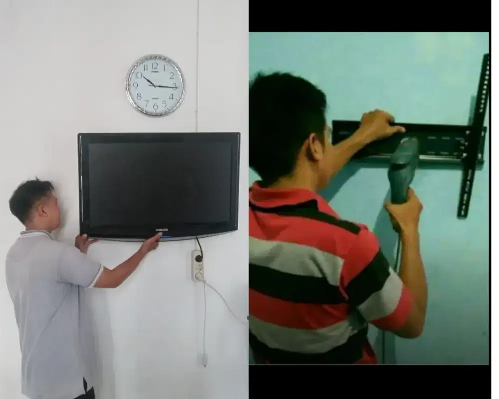 Braket +pasang, atau pasang saja terima rapih bracket breket led tv