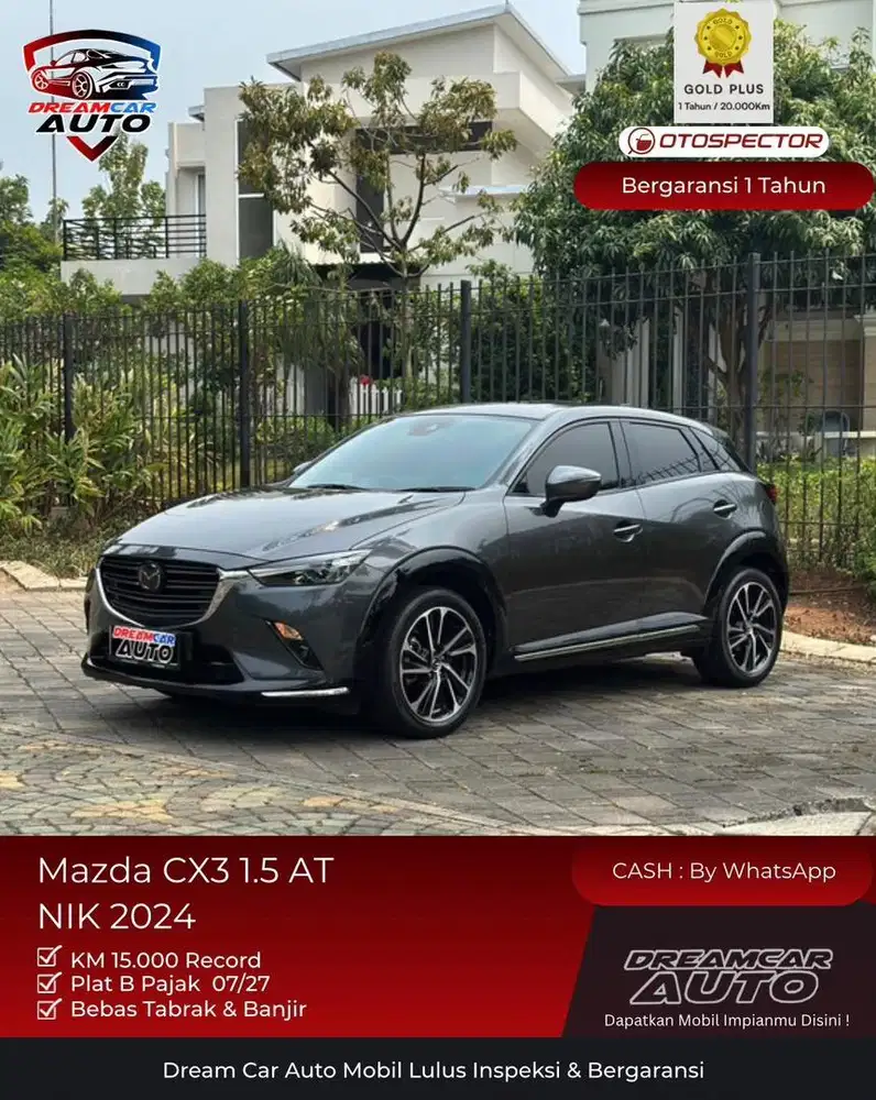 [ LOW KM 9rb Miles ] Mazda CX3 CX-3 Sport 2024 Sunroof Non Pro Touring