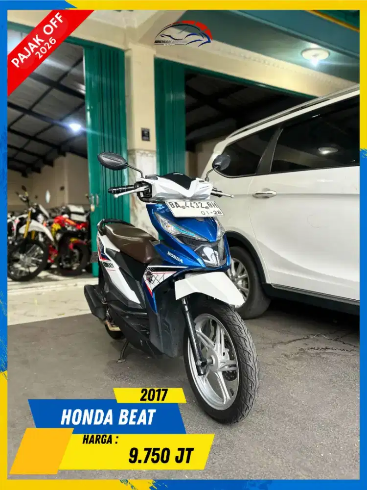 HONDA BEAT 2017 PLAT BA MURAH POLL BOSSKU HIKMAH MOTOR KEPUH MALANG