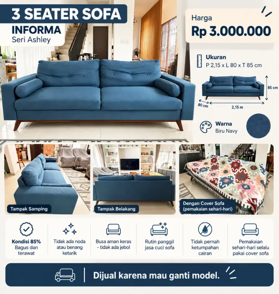 Sofa 3 Seater Informa