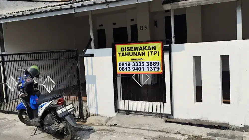 Disewakan Tahunan Cozy Home-Pusat Kota, Baru Renovasi