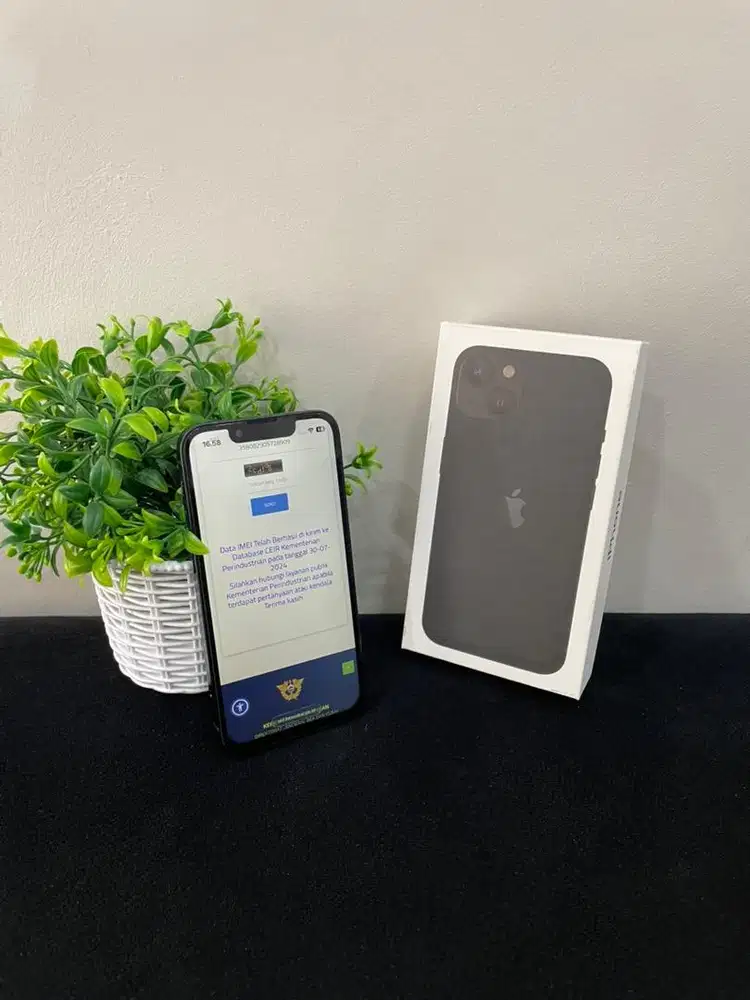 IPhone 13 Mini 512GB Midnight mulus Fullset BH 100% Imei Bea Cukai