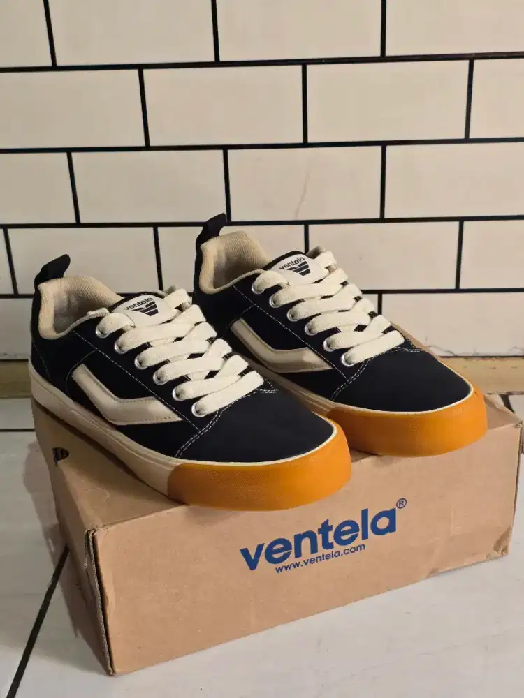 SEPATU VENTELA FAT BOY LOW BLACK/GUM