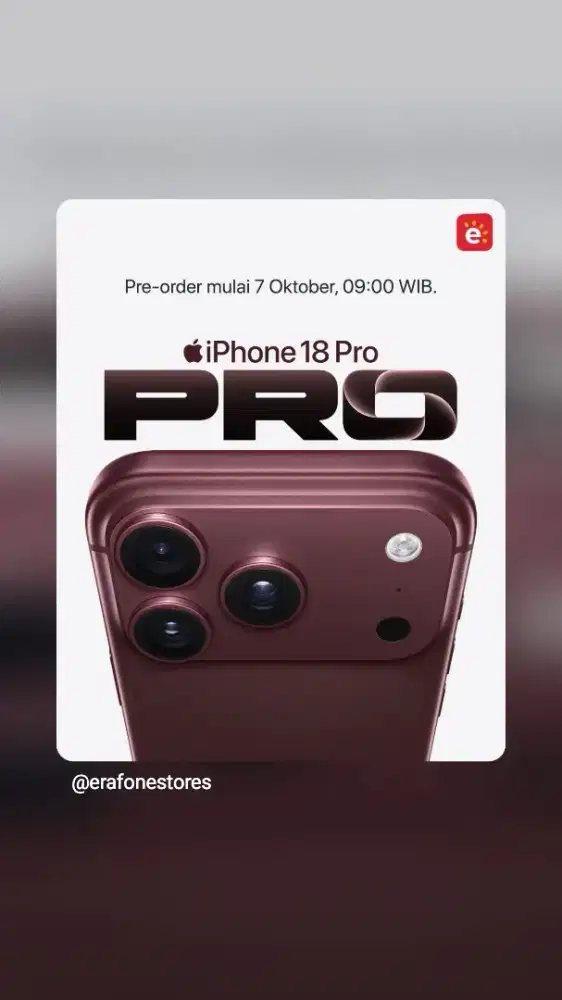 PRE ORDER IPHONE 18