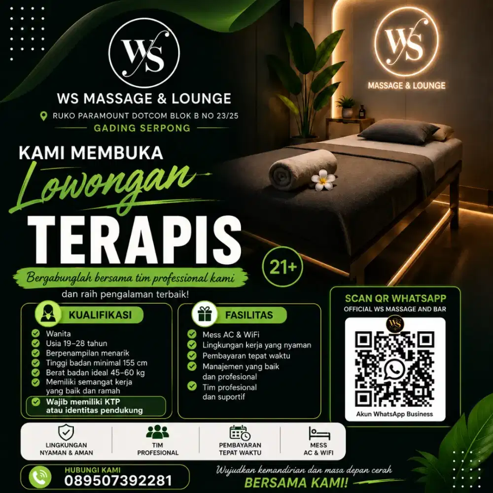 LOKER TERAPIS WS MASSAGE AND LOUNGE