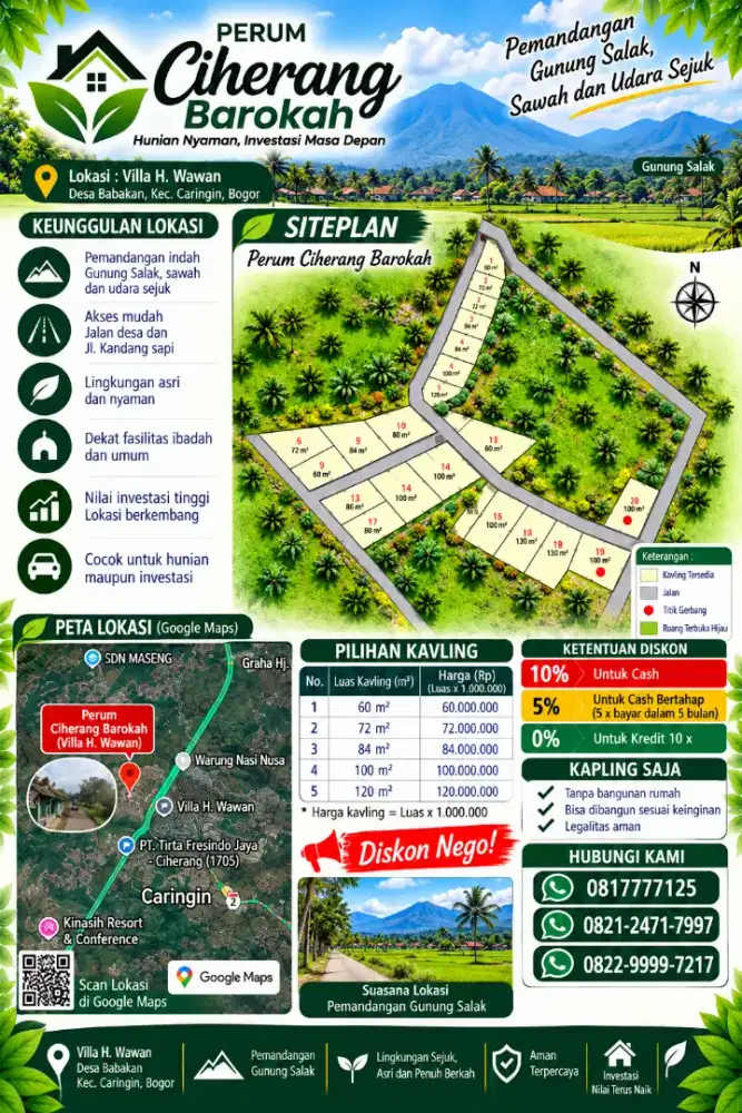 Dijual kapeling perumahan