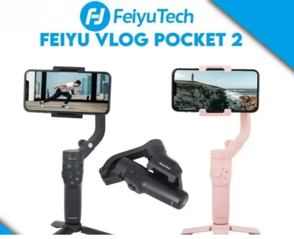 Stabilizer/gimbal HP merk Feiyu tech vlog pocket 2 bekas