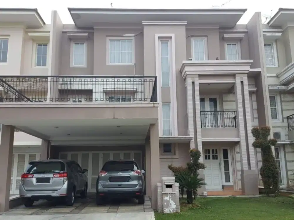 Rumah 3 Lantai Hadap Timur Full Furnished SHM di Onyx 1 Alam Sutera