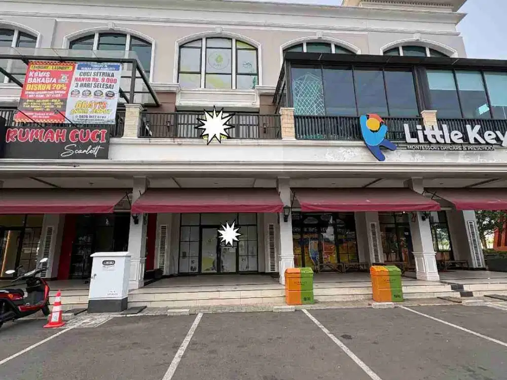 disewakan ruko scarlet tepi jalan raya di Summarecon Bekasi