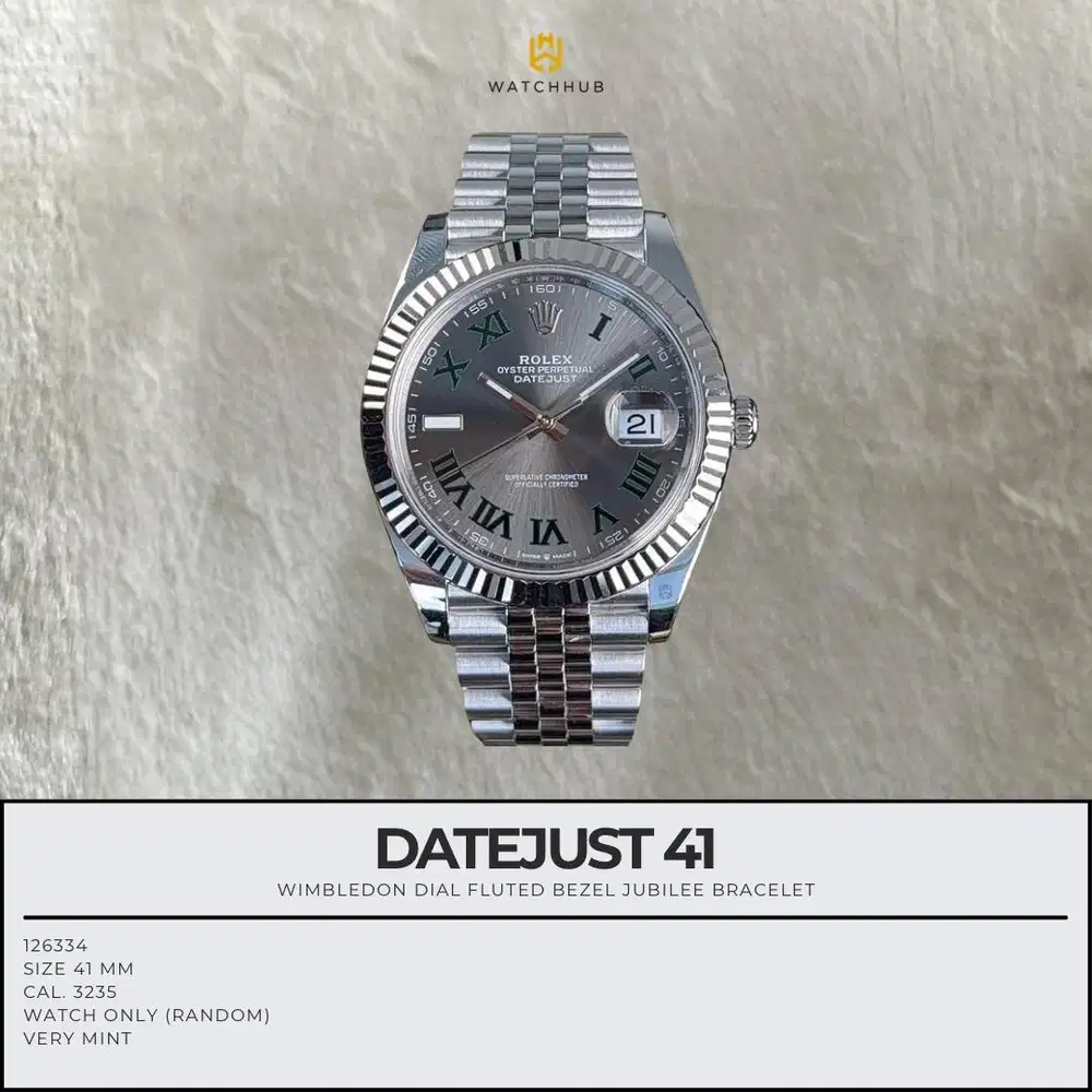 Rolex Datejust 41 Wimbledon 126334
