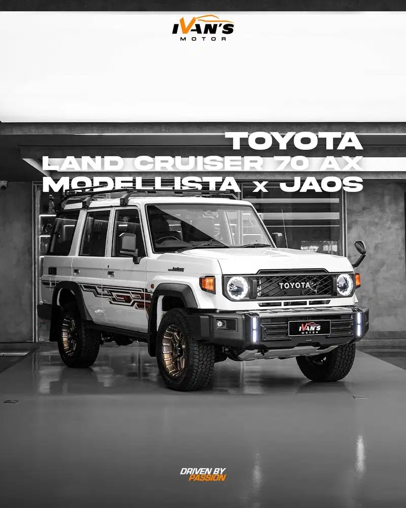 TOYOTA LAND CRUISER 70 AX MODELISTA 2026 WHITE ON BLACK JAPAN VERSION