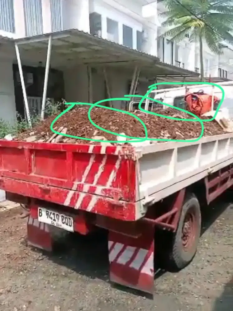 Jasa buang puing. Sampah. Urugan galian. Dan pindah an