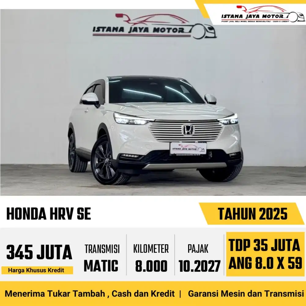 Honda HRV SE CVT th 2025 #KM 8 ribu