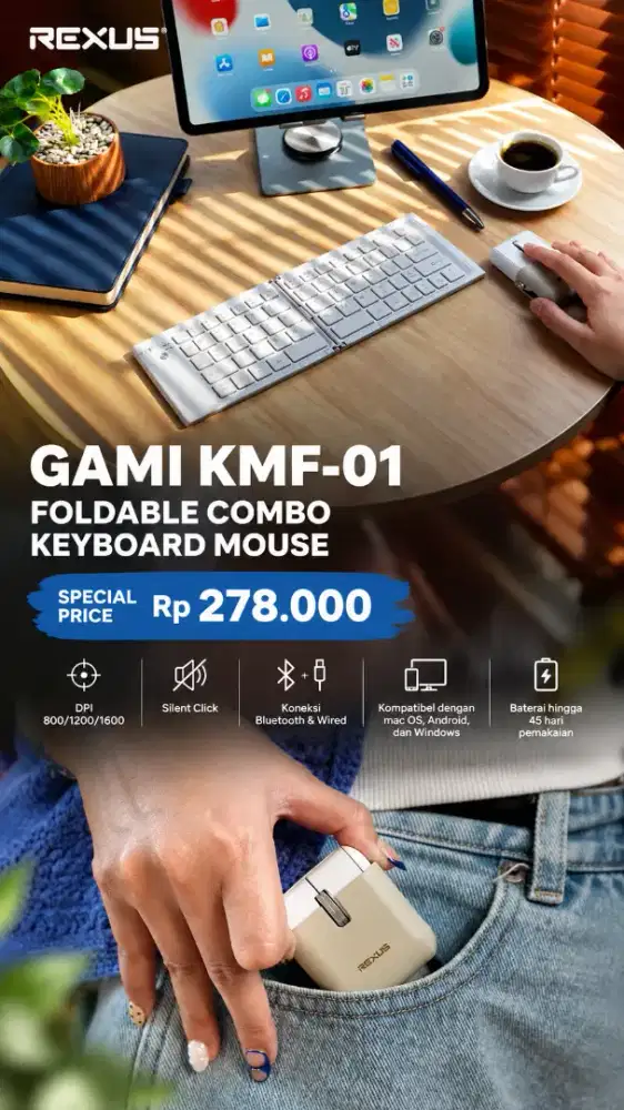 Keyboard wireless bluetooth Gami KMF-01