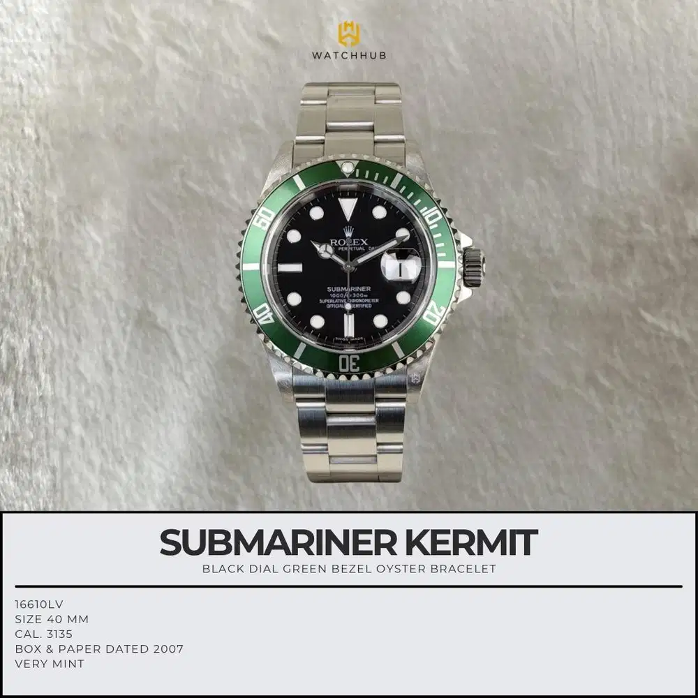 Rolex Submariner Kermit 16610LV