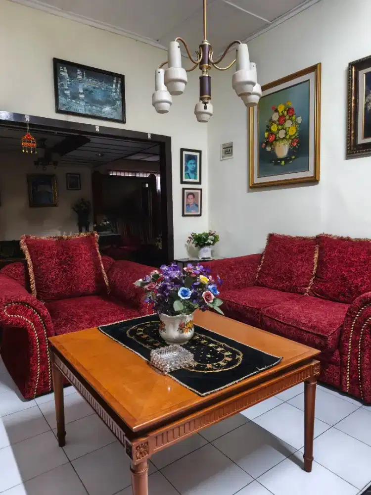 Sofa 2 seat, 1 seat + meja