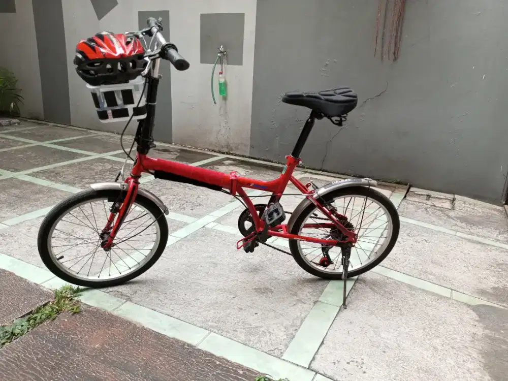 Sepeda lipat 6 speed ukuran 20 siap gowes