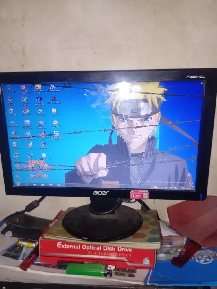 Jual monitor Acer PC seken kondisi normal jaya mulus