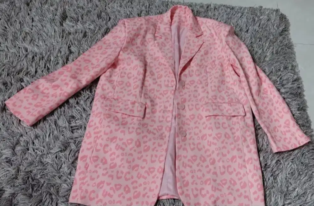 Blazer leopard oversize