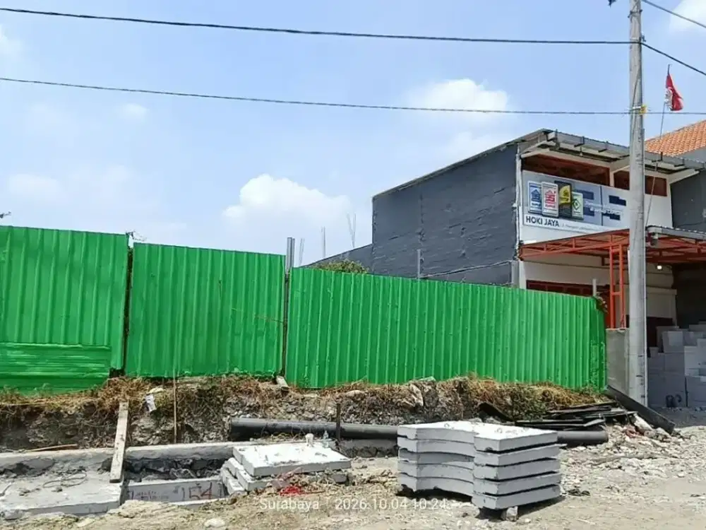 Dijual Tanah Raya Lidah Wetan, nol jalan raya.