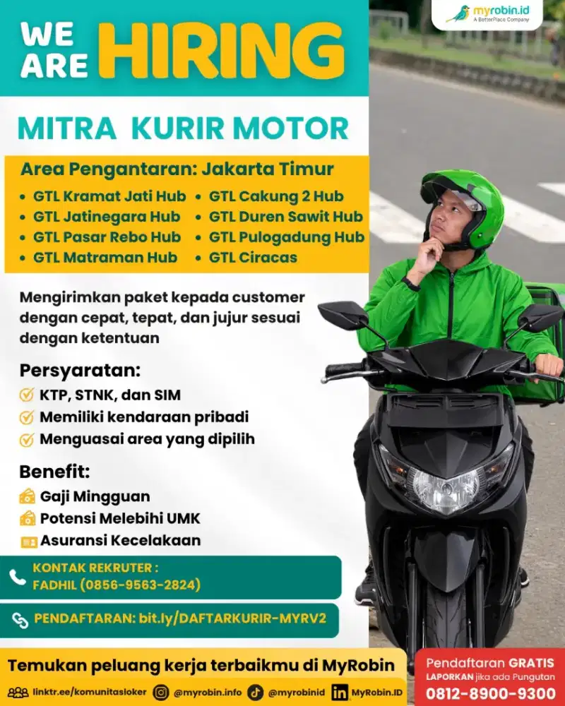 Lowongan mitra kurir GTL