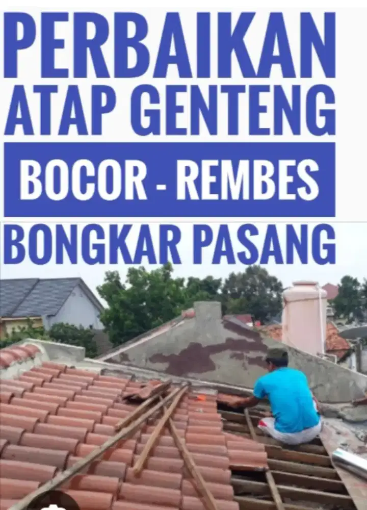 Perbaikan atap bocor,dinding rembes,talang air,renovasi rumah,kanopi