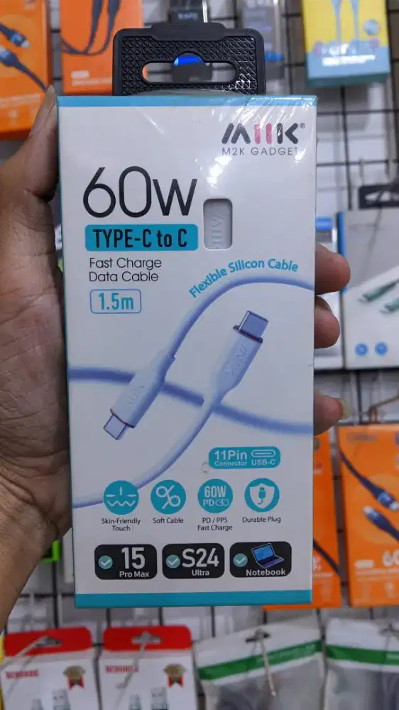 KABEL DATA TYPE-C TO TYPE-C M2K-UCC60W