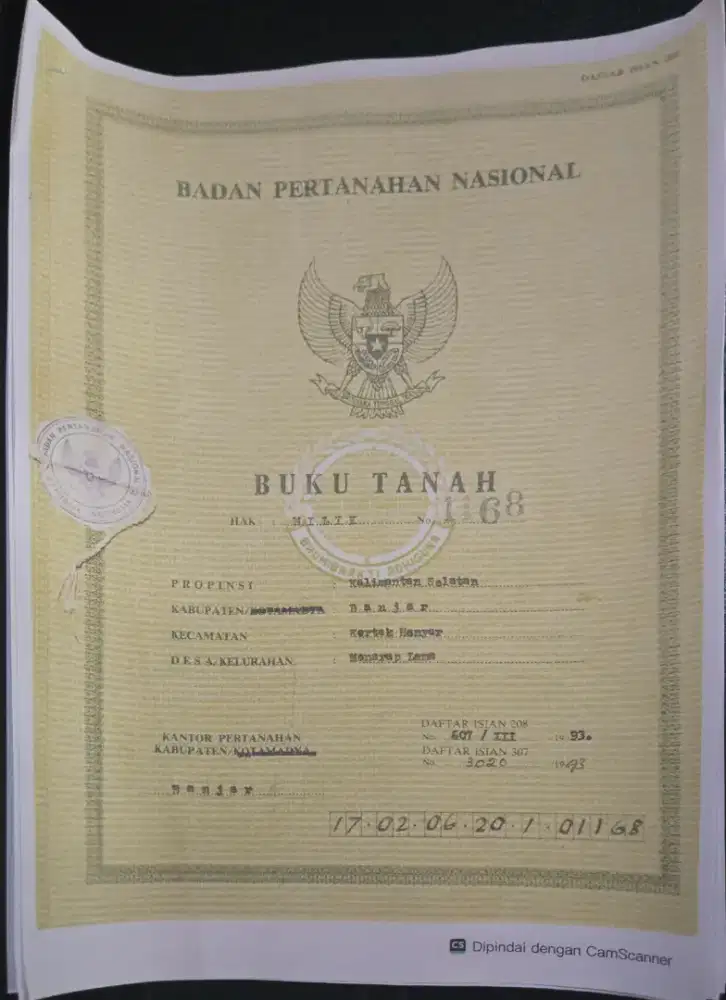 JUAL TANAH PINGGIR JALAN A YANI KM 8