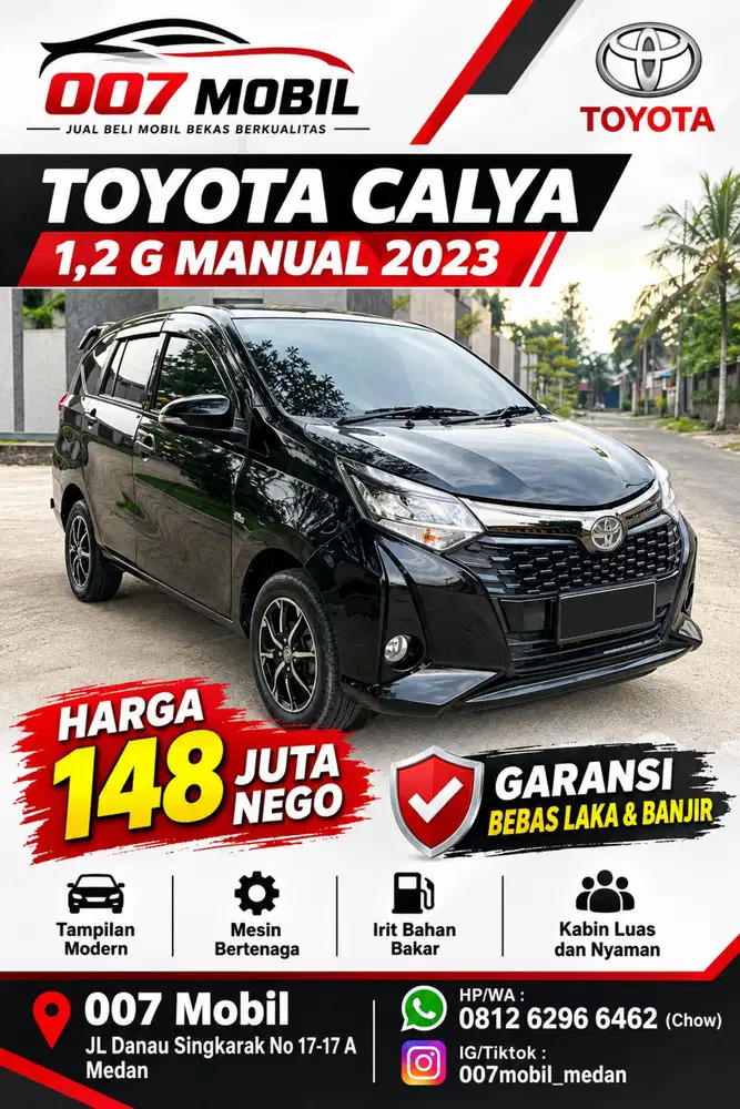 Toyota Calya 1,2 G Manual 2023 , 2022 , 2024 , Sigra 2023 , 2024