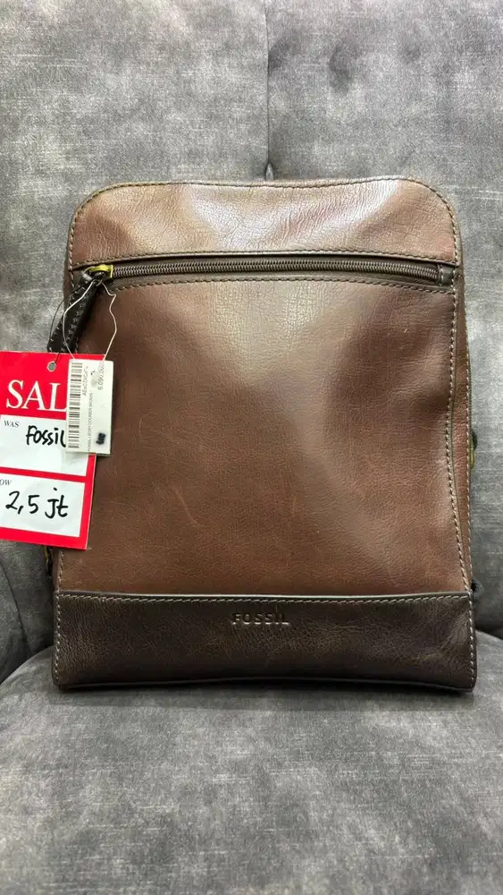 Tas Fossil Rory Leather Courier Bag