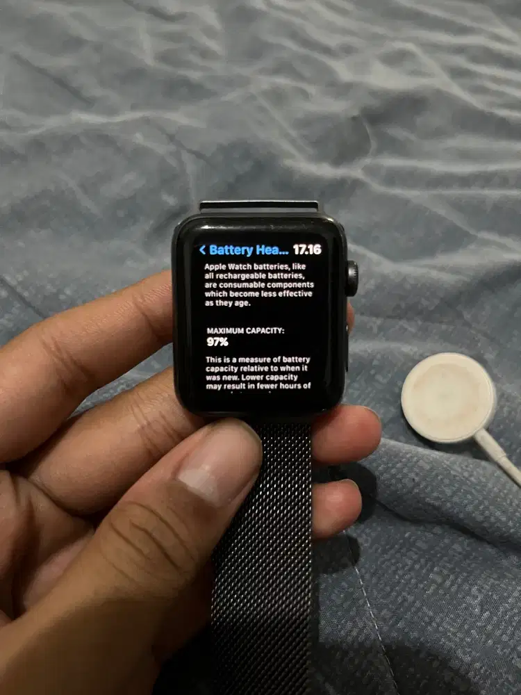 Apple Watch Seri 3 Second Fullset Mulus BH 97