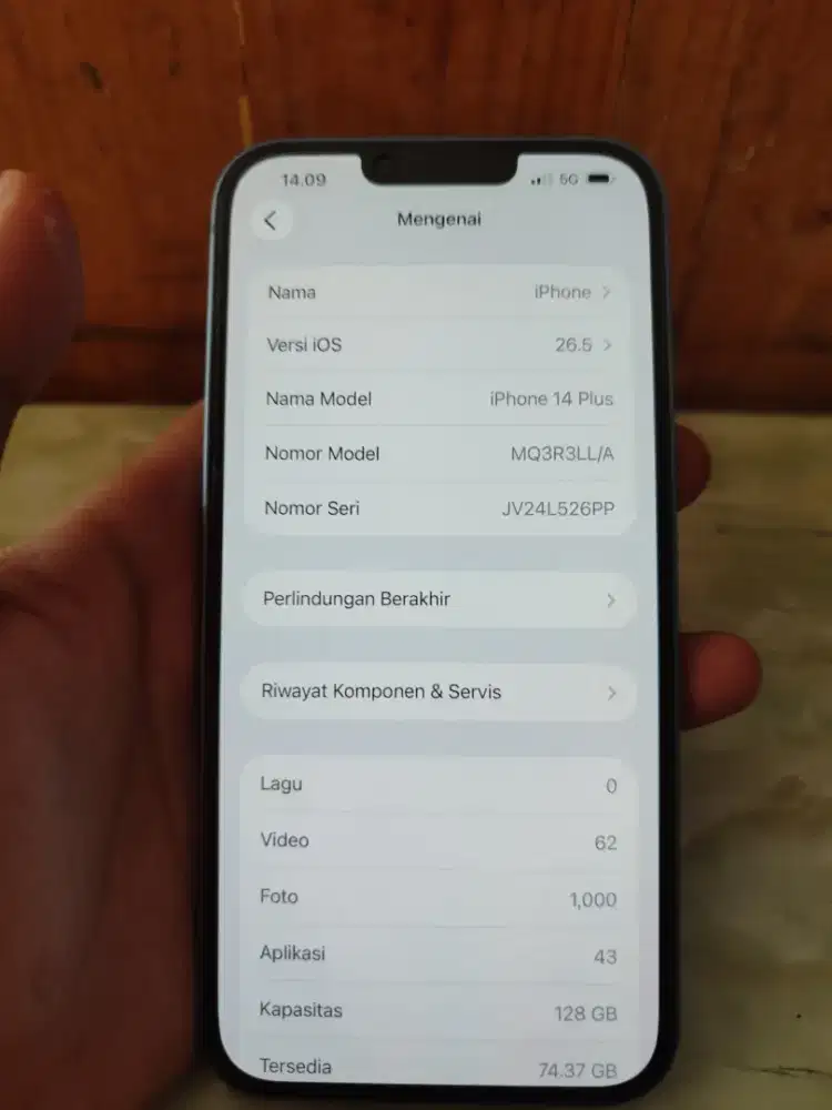 iPhone 14 plus 128 GB inter