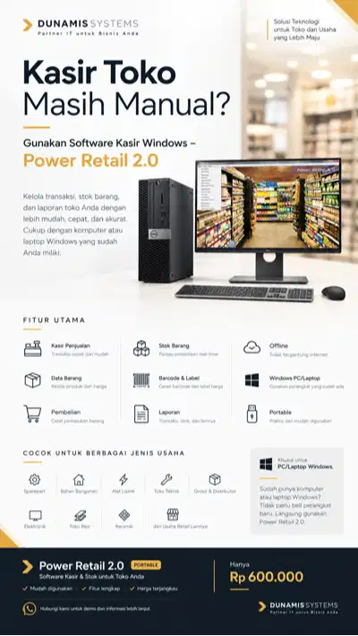 Kasir Toko Masih Manual? Gunakan Software Kasir Windows – Power Retail