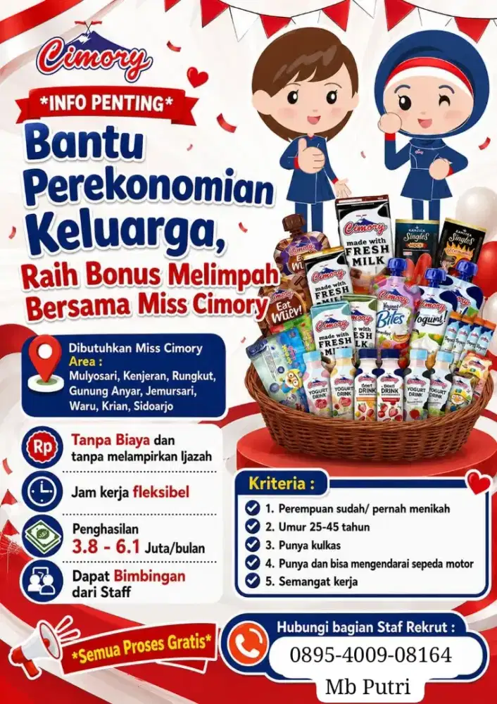 Lowongan kerja ibu ibu (Bantu Perekonomian Keluarga)