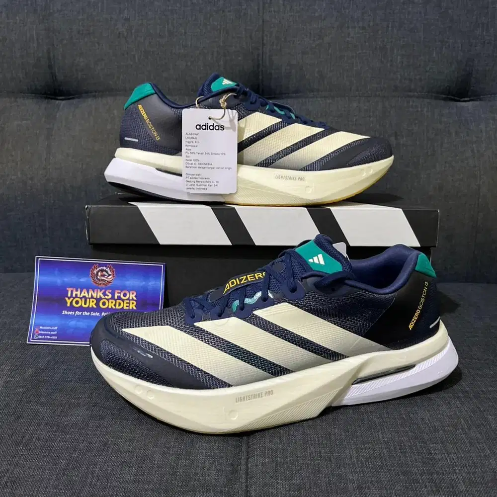 Sepatu Adidas Adizero Boston 13 M BNIB Size 42 2/3 Fullset