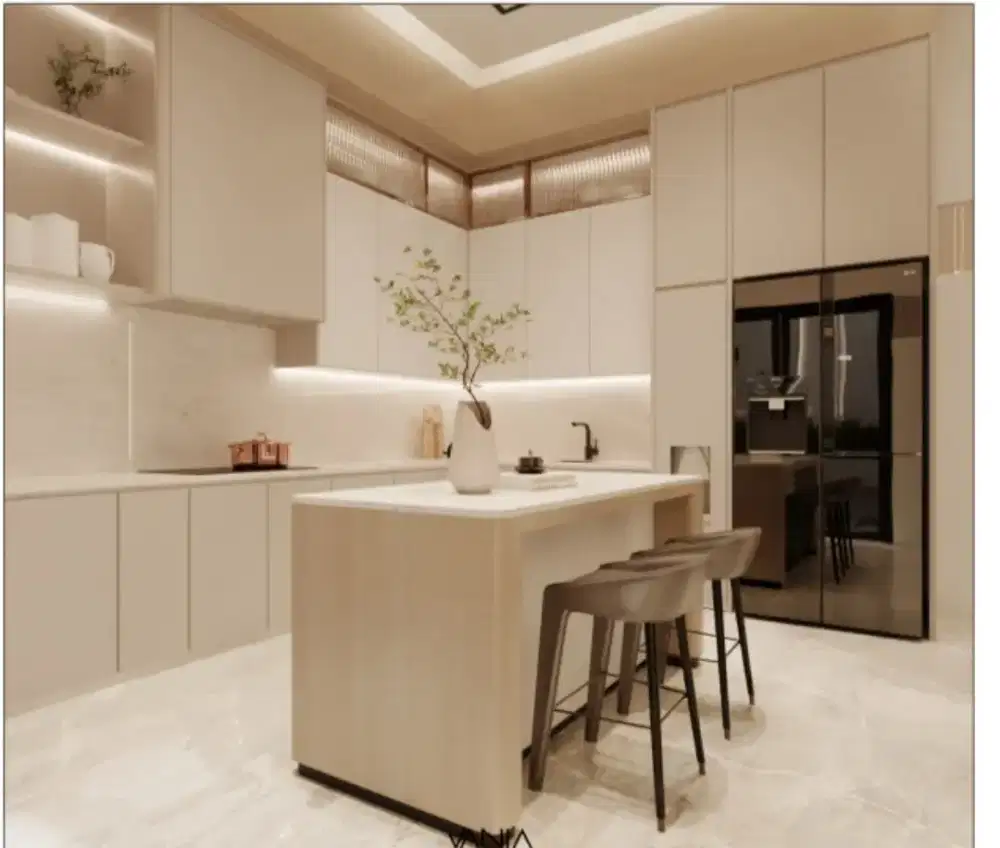 Tempahan lemari gantung Kitchen set dapur