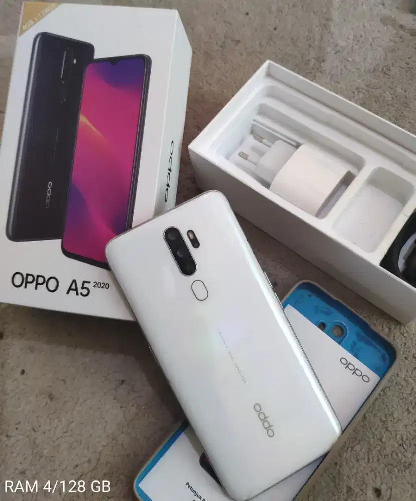 OPPO A5 2020 - RAM 4/128 GB || FULLSET + SIAP PAKAI